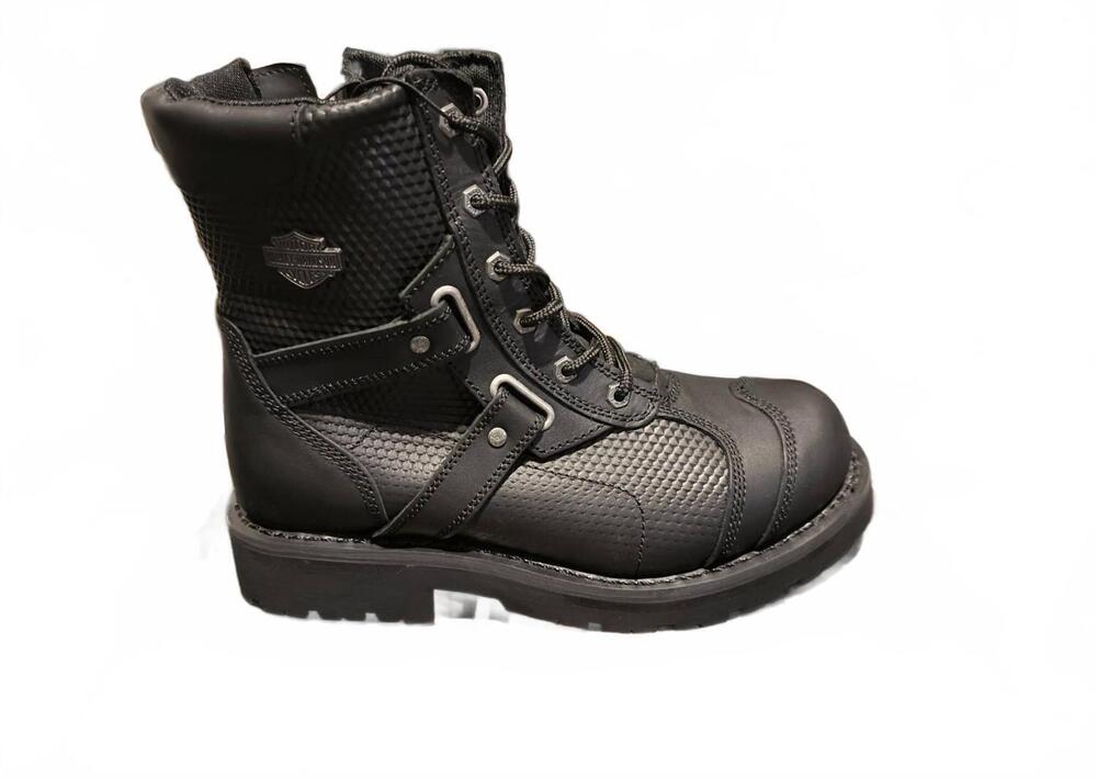 NEW HARLEY DAVIDSON men's stealth carbon boots in black
